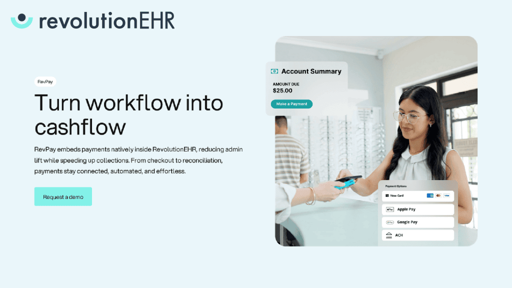 RevolutionEHR Launches RevPay, Redefining How Optometry Practices Manage Cash Flow